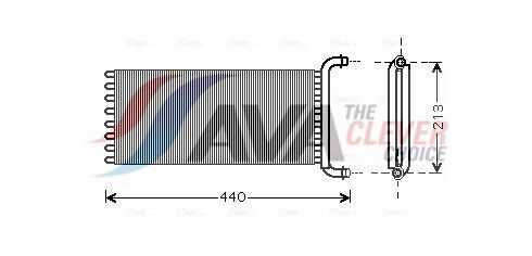 Радіатор пічки AVA QUALITY COOLING MSA6441 - zapix