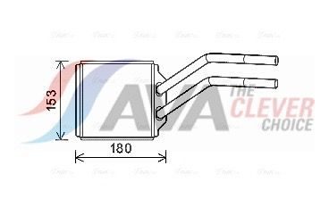 Радіатор пічки AVA QUALITY COOLING FD6614 - zapix