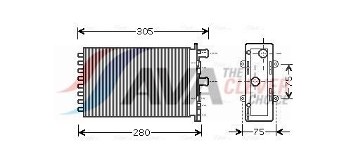 Радіатор пічки AVA QUALITY COOLING VNA6239 - zapix