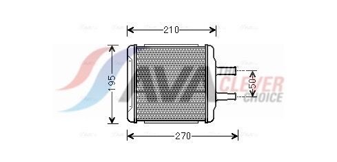 Радіатор пічки AVA QUALITY COOLING DWA6088 - zapix