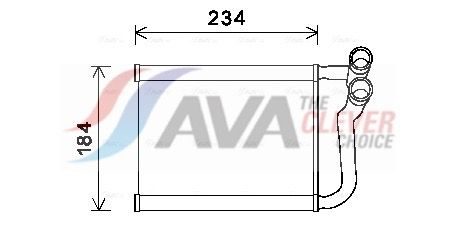 Радіатор пічки AVA QUALITY COOLING HY6253
