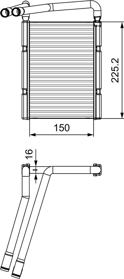 Радіатор пічки VALEO 811548 - zapix