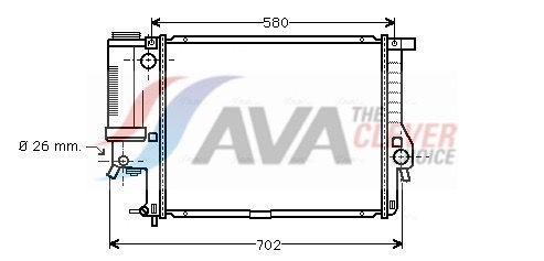Радіатор пічки AVA QUALITY COOLING BWA2201 - zapix