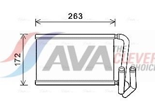 Радіатор пічки AVA QUALITY COOLING KA6169 - zapix
