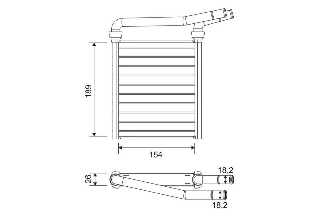 Радіатор пічки VALEO 811626
