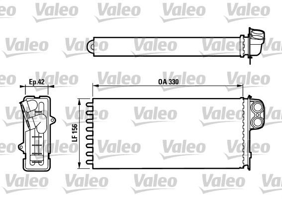 Радіатор пічки VALEO 812128 - zapix