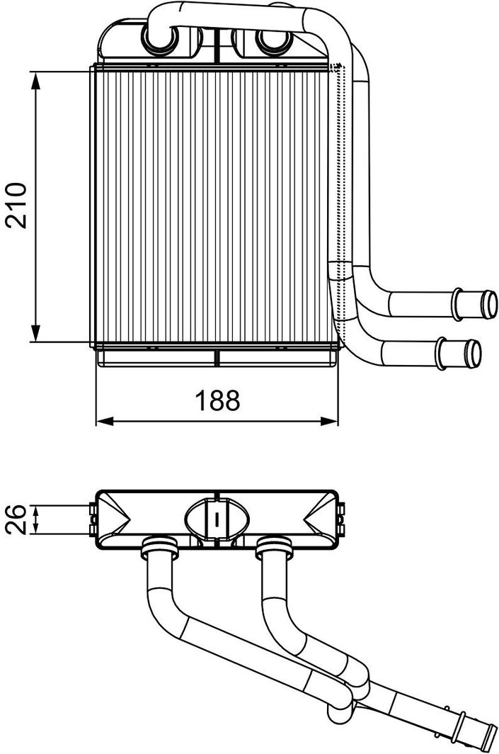 Радіатор пічки VALEO 811524 - zapix