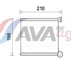 Радіатор пічки AVA QUALITY COOLING AIA6385 - zapix