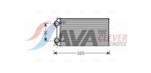 Радіатор пічки AVA QUALITY COOLING RTA6439 - zapix