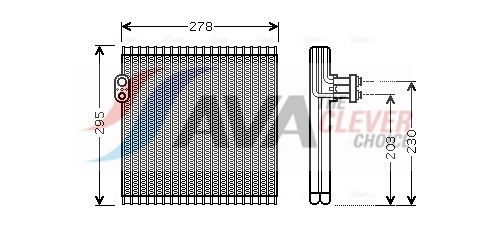 Випарник кондиціонера AVA QUALITY COOLING TOV485 - zapix