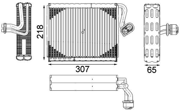 Випарник кондиціонера MAHLE AE122000P - zapix
