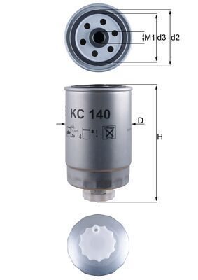 Паливний фільтр MAHLE KC140 - zapix