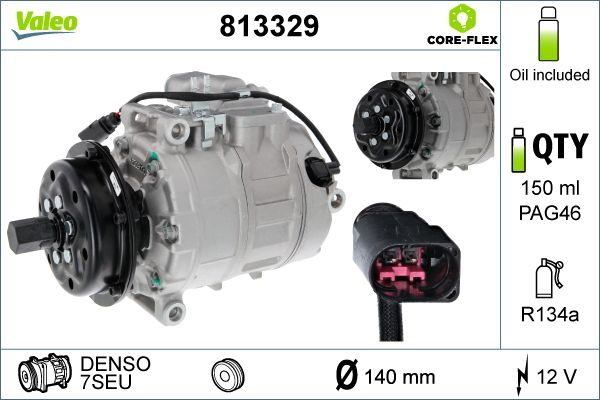 Компрессор кондиционера VALEO 813329