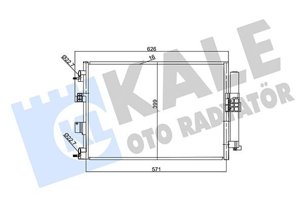 Радіатор кондиціонера KALE OTO RADYATÖR 357380 - zapix