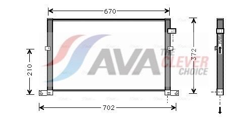 Радіатор кондиціонера AVA QUALITY COOLING FD5334 - zapix