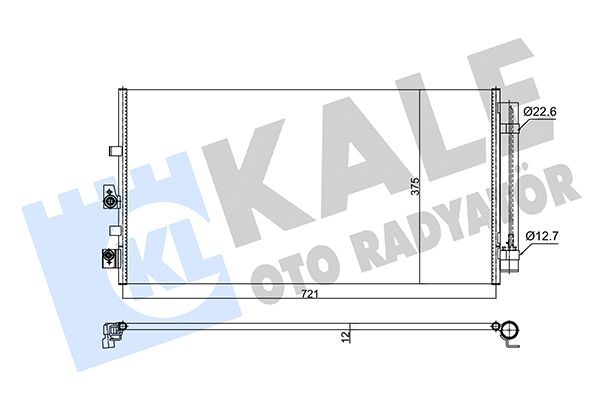 Радіатор кондиціонера KALE OTO RADYATÖR 357280 - zapix