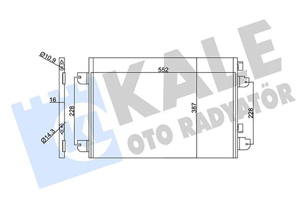 Радіатор кондиціонера KALE OTO RADYATÖR 342830 - zapix