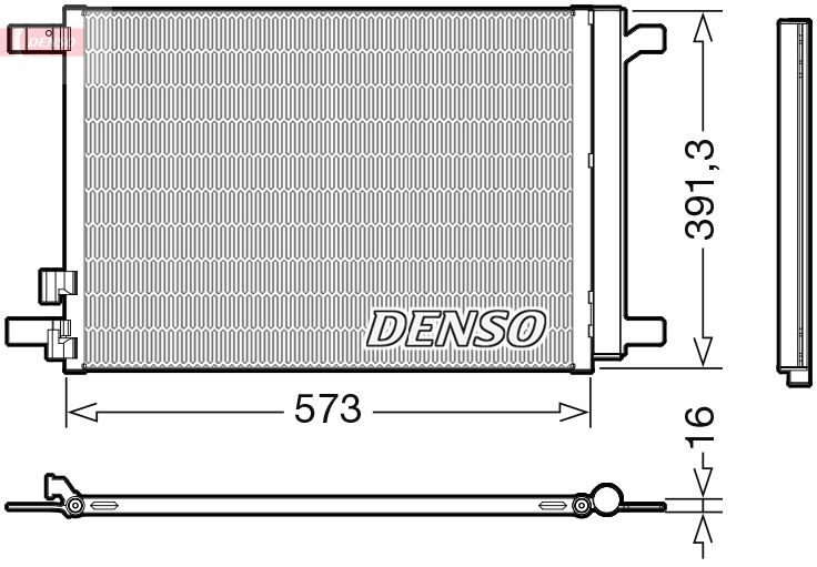 Радіатор кондиціонера DENSO DCN32066 - zapix