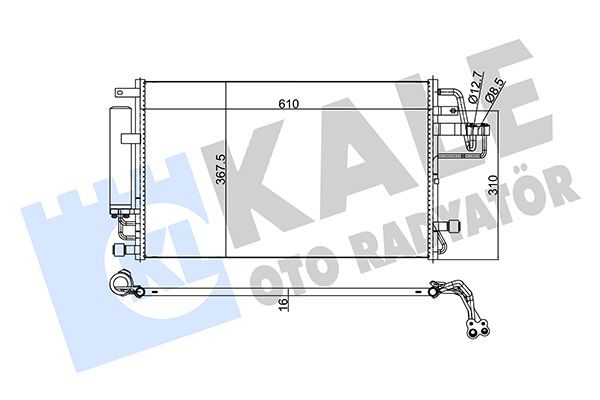 Радиатор кондиционера KALE OTO RADYATÖR 379900
