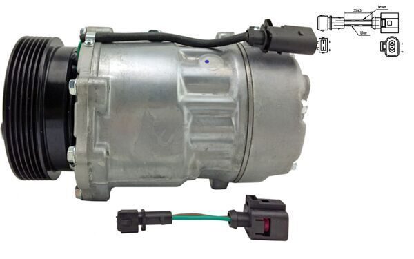 Компресор кондиціонера MAHLE ACP191000S - zapix