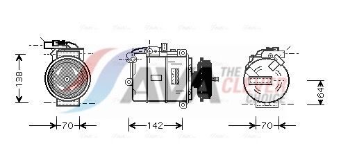 Компресор кондиціонера AVA QUALITY COOLING VNAK087 - zapix