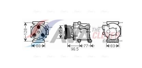 Компресор кондиціонера AVA QUALITY COOLING FDAK434 - zapix
