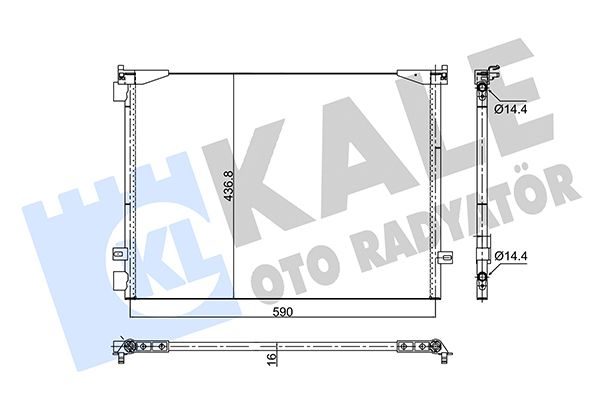 Радіатор кондиціонера KALE OTO RADYATÖR 352580 - zapix