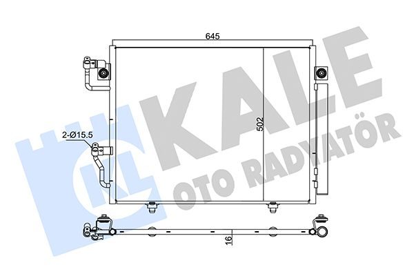 Радіатор кондиціонера KALE OTO RADYATÖR 350630 - zapix