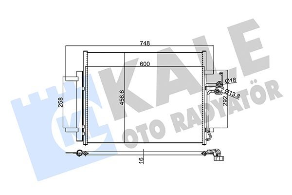 Радіатор кондиціонера KALE OTO RADYATÖR 350590 - zapix
