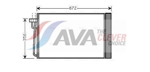 Радіатор кондиціонера AVA QUALITY COOLING BWA5267D - zapix