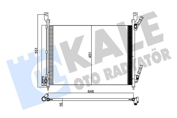 Радіатор кондиціонера KALE OTO RADYATÖR 342575 - zapix