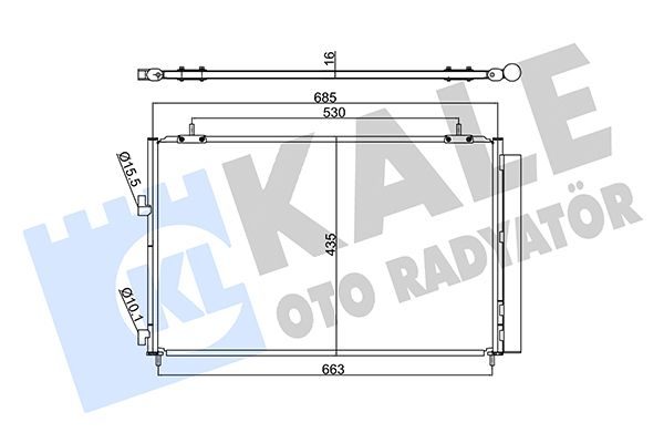 Радіатор кондиціонера KALE OTO RADYATÖR 353095 - zapix