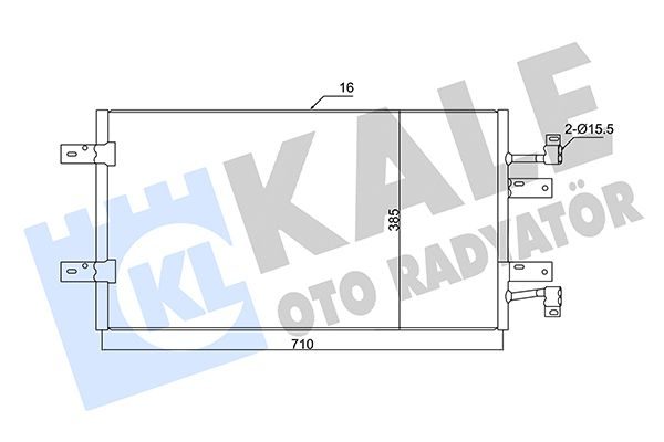 Радіатор кондиціонера KALE OTO RADYATÖR 350720 - zapix