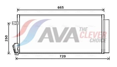 Радіатор кондиціонера AVA QUALITY COOLING FTA5396D - zapix