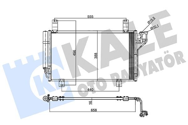 Радиатор кондиционера KALE OTO RADYATÖR 357795