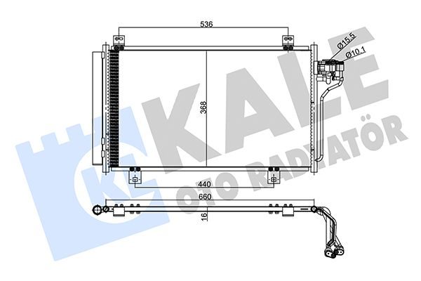 Радиатор кондиционера KALE OTO RADYATÖR 357975