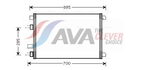 Радіатор кондиціонера AVA QUALITY COOLING RTA5305 - zapix