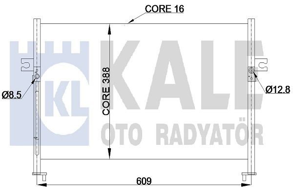 Радіатор кондиціонера KALE OTO RADYATÖR 342425 - zapix