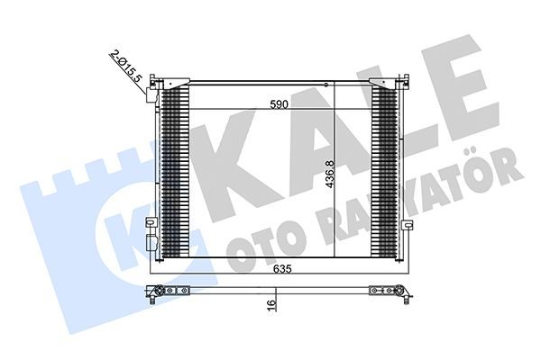 Радіатор кондиціонера KALE OTO RADYATÖR 345815 - zapix