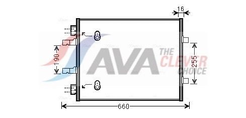 Радіатор кондиціонера AVA QUALITY COOLING OL5480 - zapix
