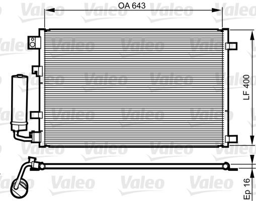Радіатор кондиціонера VALEO 814008 - zapix
