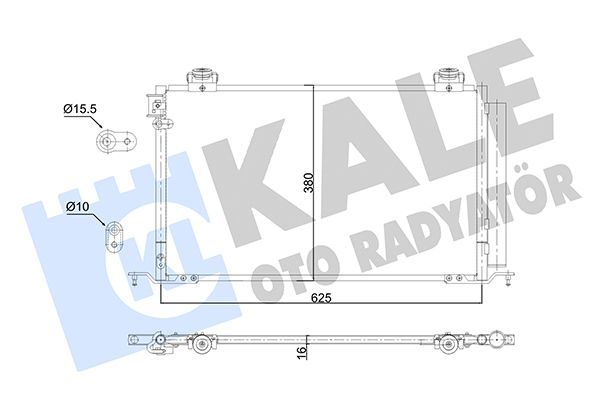 Радіатор кондиціонера KALE OTO RADYATÖR 350705 - zapix