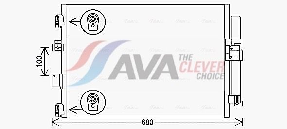 Радіатор кондиціонера AVA QUALITY COOLING FD5654D - zapix