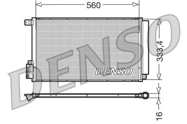 Радіатор кондиціонера DENSO DCN13109 - zapix