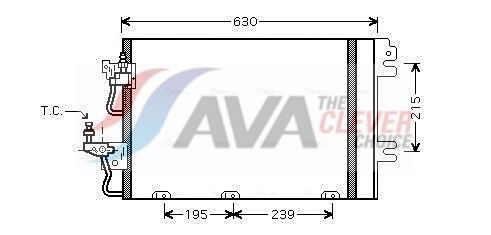 Радіатор кондиціонера AVA QUALITY COOLING OL5366D - zapix