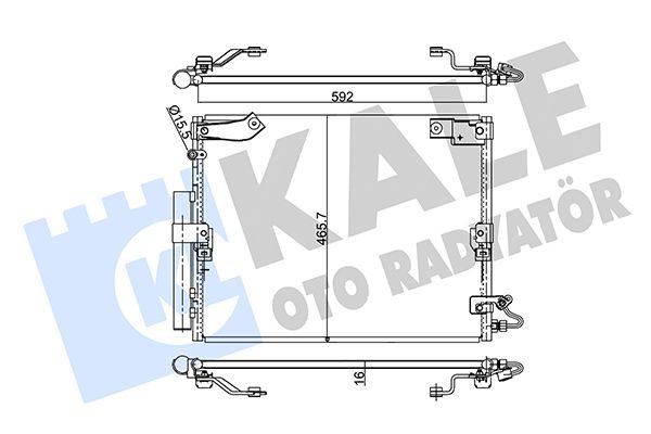 Радіатор кондиціонера KALE OTO RADYATÖR 342640 - zapix