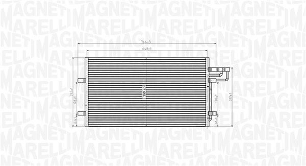 Радіатор кондиціонера MAGNETI MARELLI 350203915000 - zapix