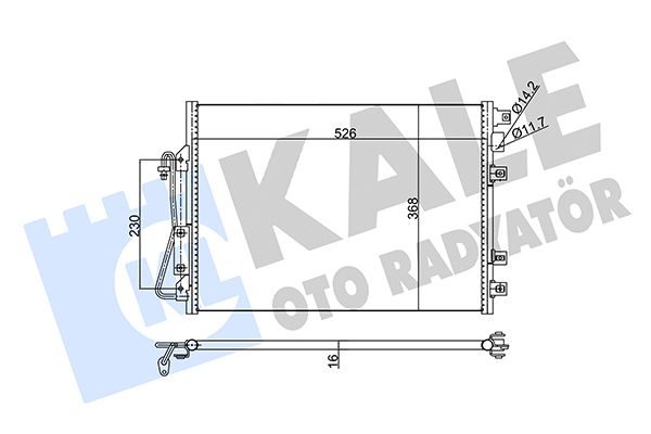 Радіатор кондиціонера KALE OTO RADYATÖR 342820 - zapix