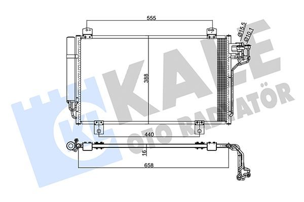 Радіатор кондиціонера KALE OTO RADYATÖR 345495 - zapix