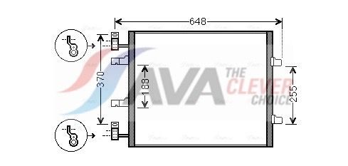 Радіатор кондиціонера AVA QUALITY COOLING RTA5459 - zapix